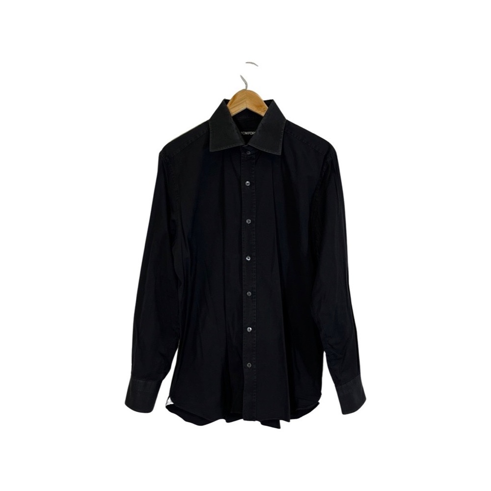Tom Ford Sz  17.5  Black Dress Shirt first generation vintage Tom Ford